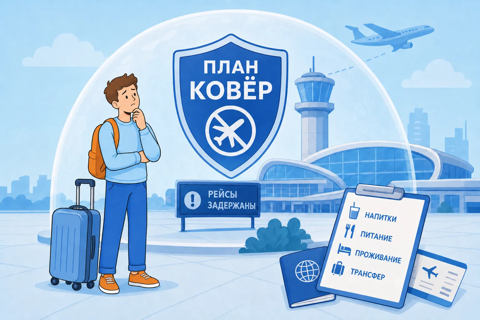 План «Ковёр» в авиации: что это, как влияет на рейсы и что делать пассажиру